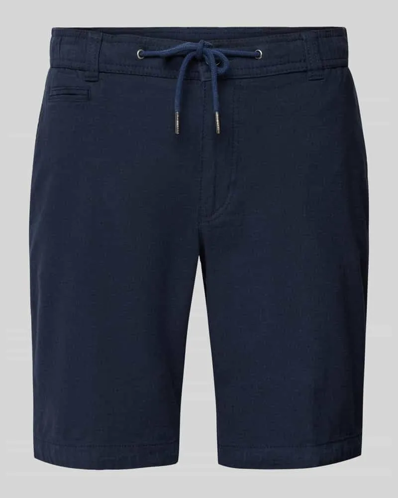 Bugatti Regular Fit Bermudas mit Leinen-Anteil 