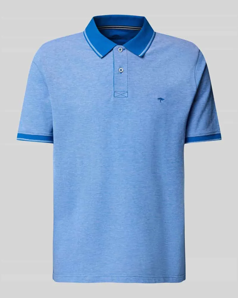 Fynch-Hatton Poloshirt mit Label-Stitching 