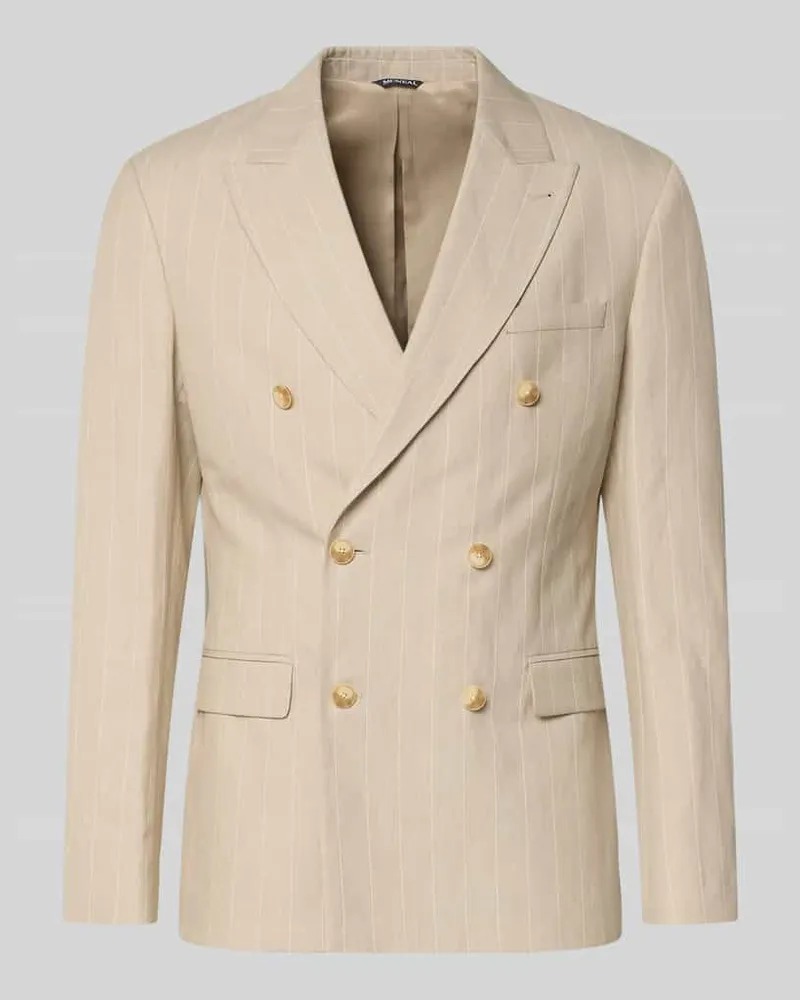 McNeal Regular Fit Sakko mit Pattentaschen und Reverskragen Beige