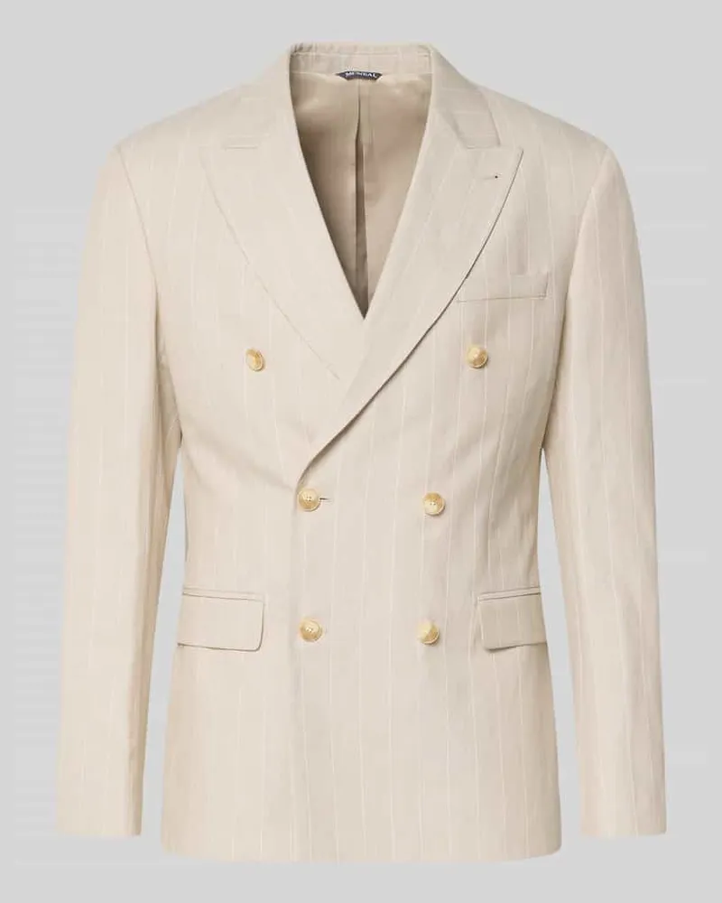 McNeal Regular Fit Sakko mit Pattentaschen und Reverskragen Beige