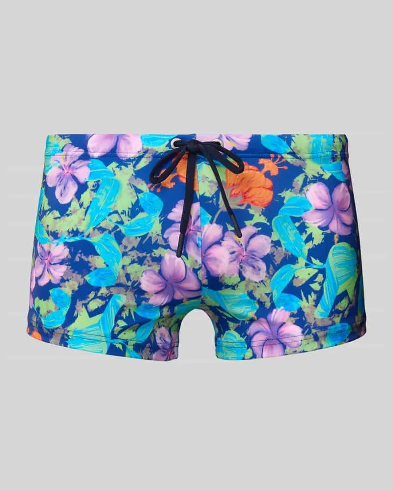 HOM Badeshorts mit Tunnelzug Modell 'Balata Marine