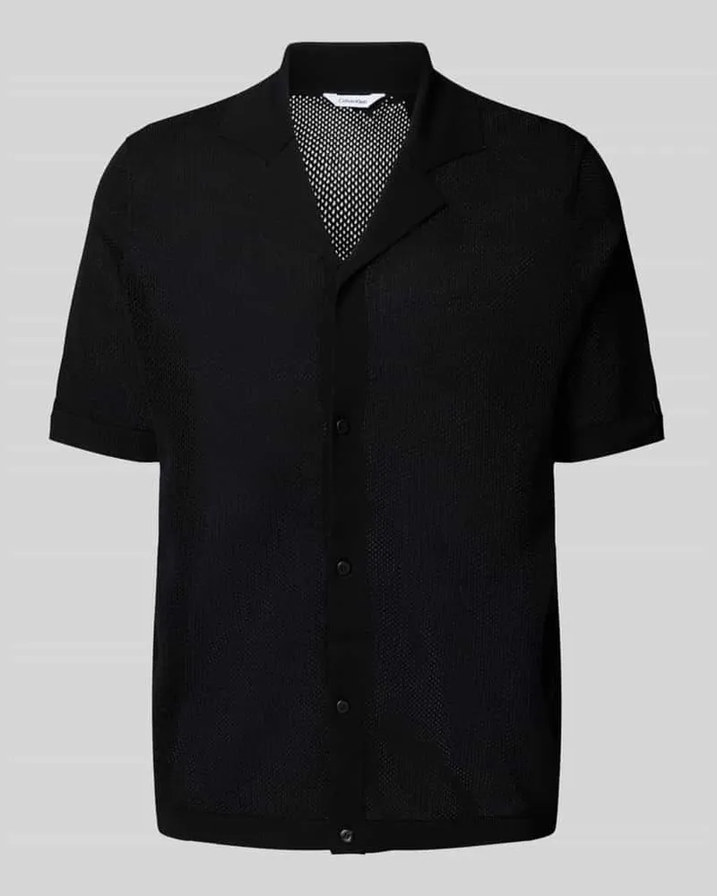 Calvin Klein Regular Fit Freizeithemd im semitransparenten Design 
