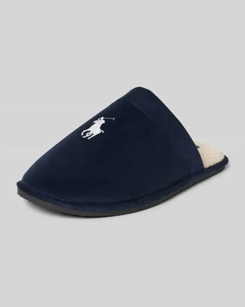 Ralph Lauren Hausschuhe mit Label-Stitching Marine