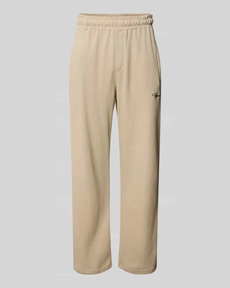 PEGADOR Wide Fit Sweatpants mit Logo-Stitching Modell 'Rib 