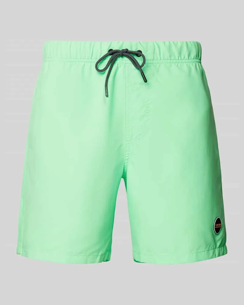Shiwi Badehose mit Label-Patch Modell 'Mike 