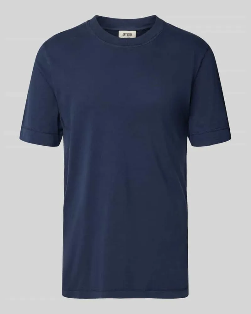 Drykorn T-Shirt mit geripptem Rundhalsausschnitt Modell 'RAPHAEL 