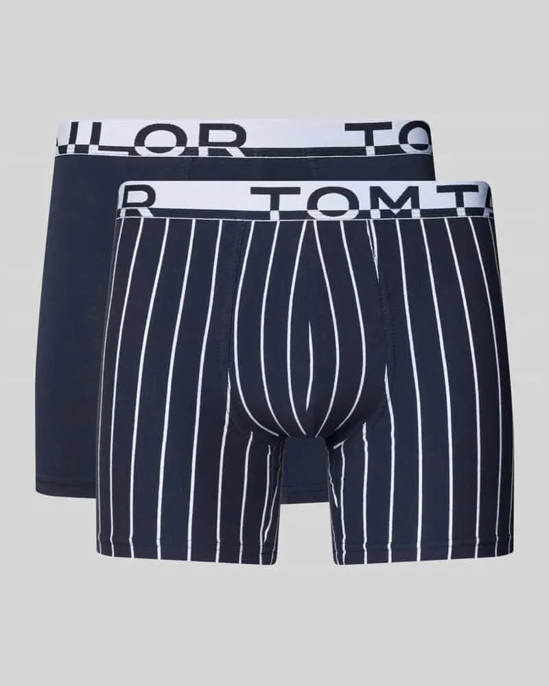 Tom Tailor Trunks aus Baumwoll-Mix im 2er-Pack Dunkelblau