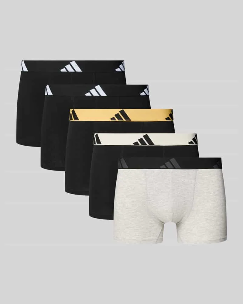 adidas Trunks aus Baumwoll-Mix im 5er-Pack Hellgrau