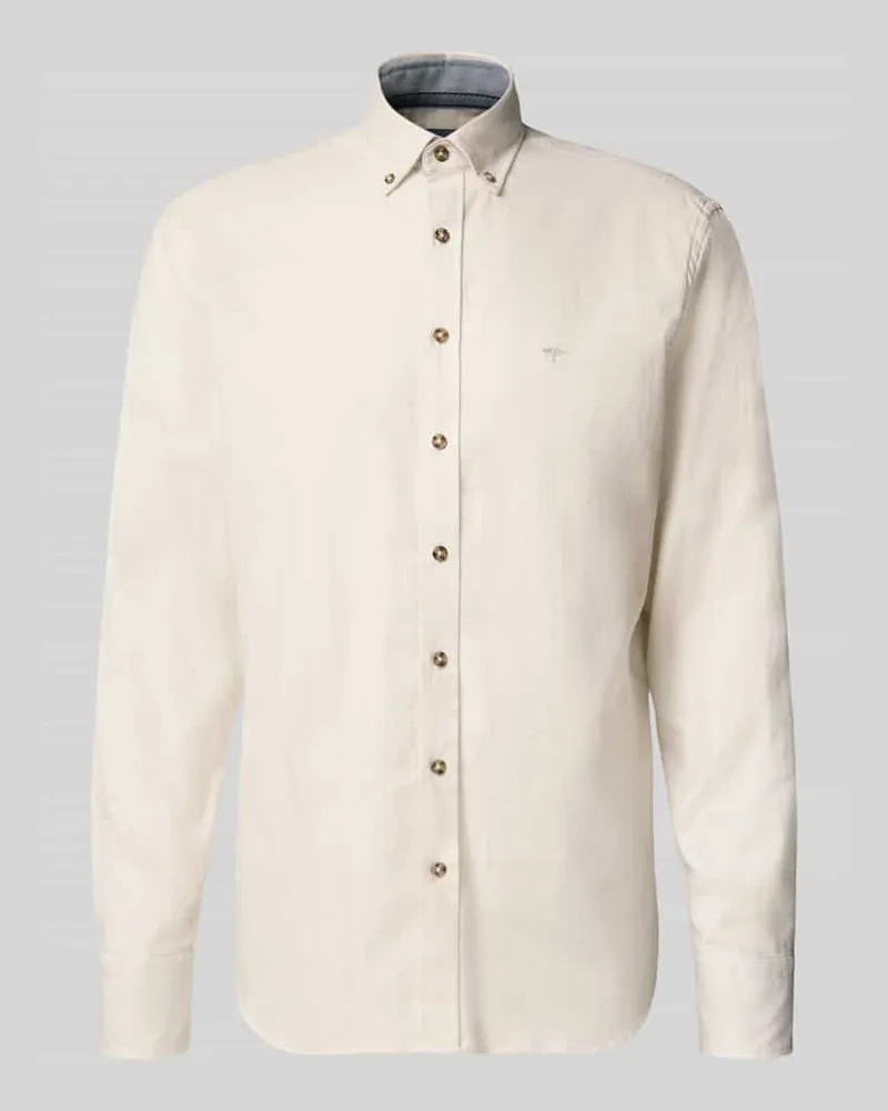 Fynch-Hatton Regular Fit Freizeithemd mit Button-Down-Kragen 