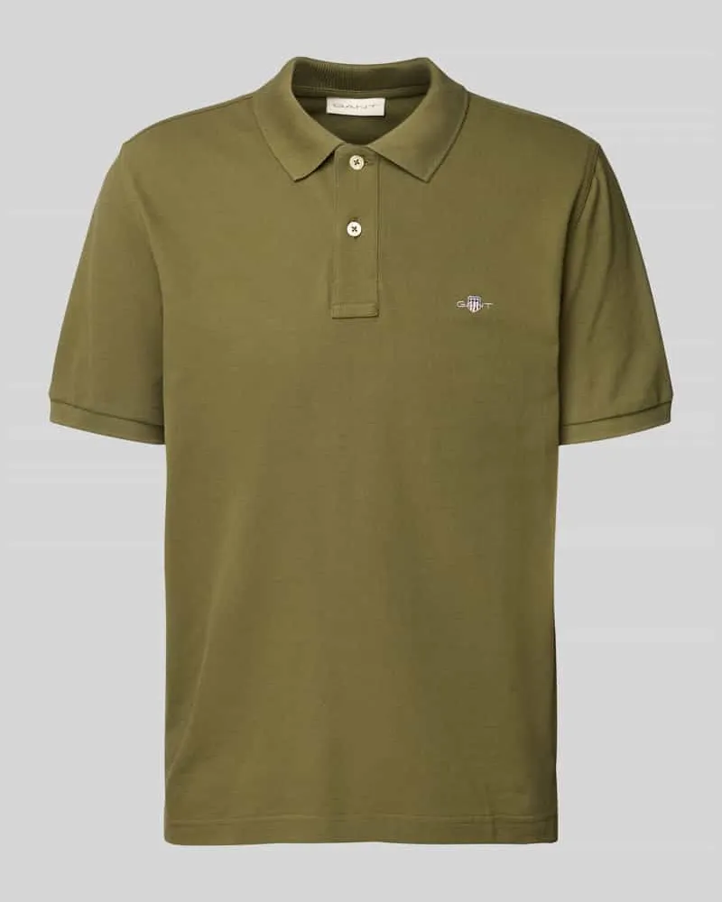 Gant Poloshirt mit Label-Stitching 