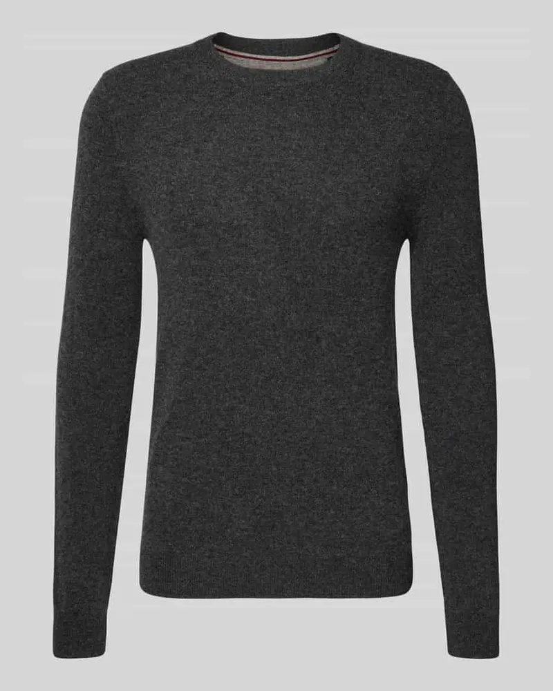 McNeal Strickpullover aus Woll-Mix mit Kaschmir-Anteil Dunkelgrau