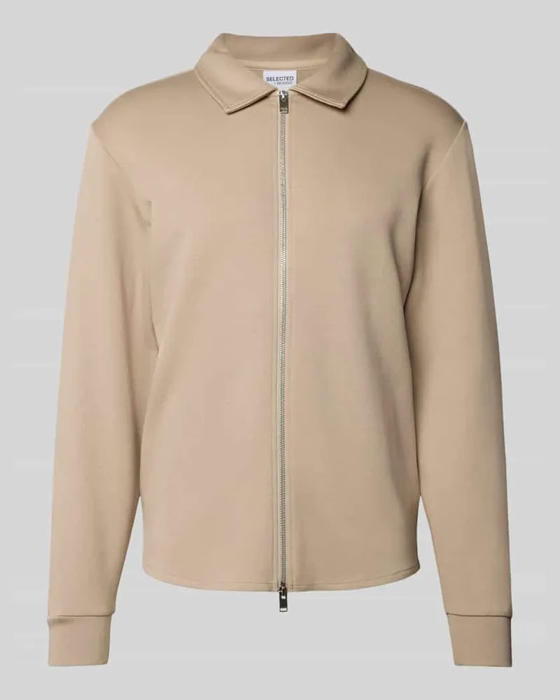 Selected Homme Regular Fit Sweatjacke aus Viskose-Mix Modell 'EMANUEL 