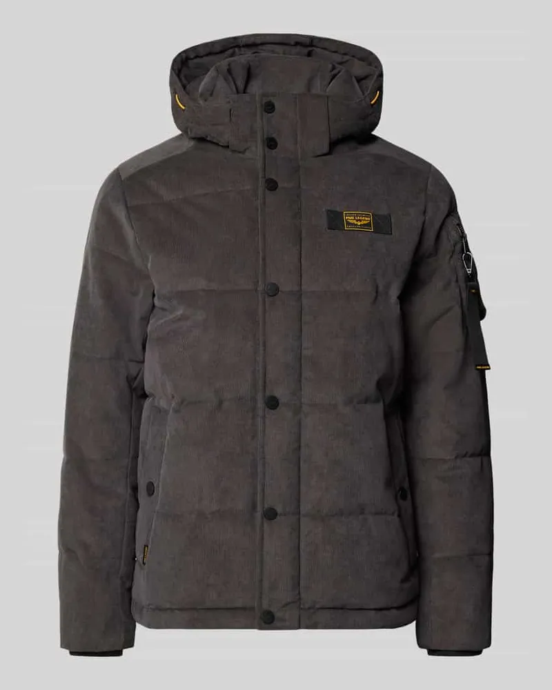 PME Legend Regular Fit Jacke mit Label-Patch Modell 'GOBBLER Graphit
