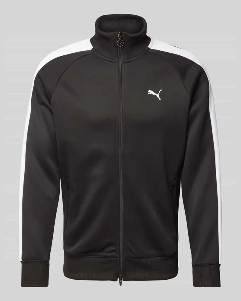 Puma Trainingsjacke mit Label-Stitching Black