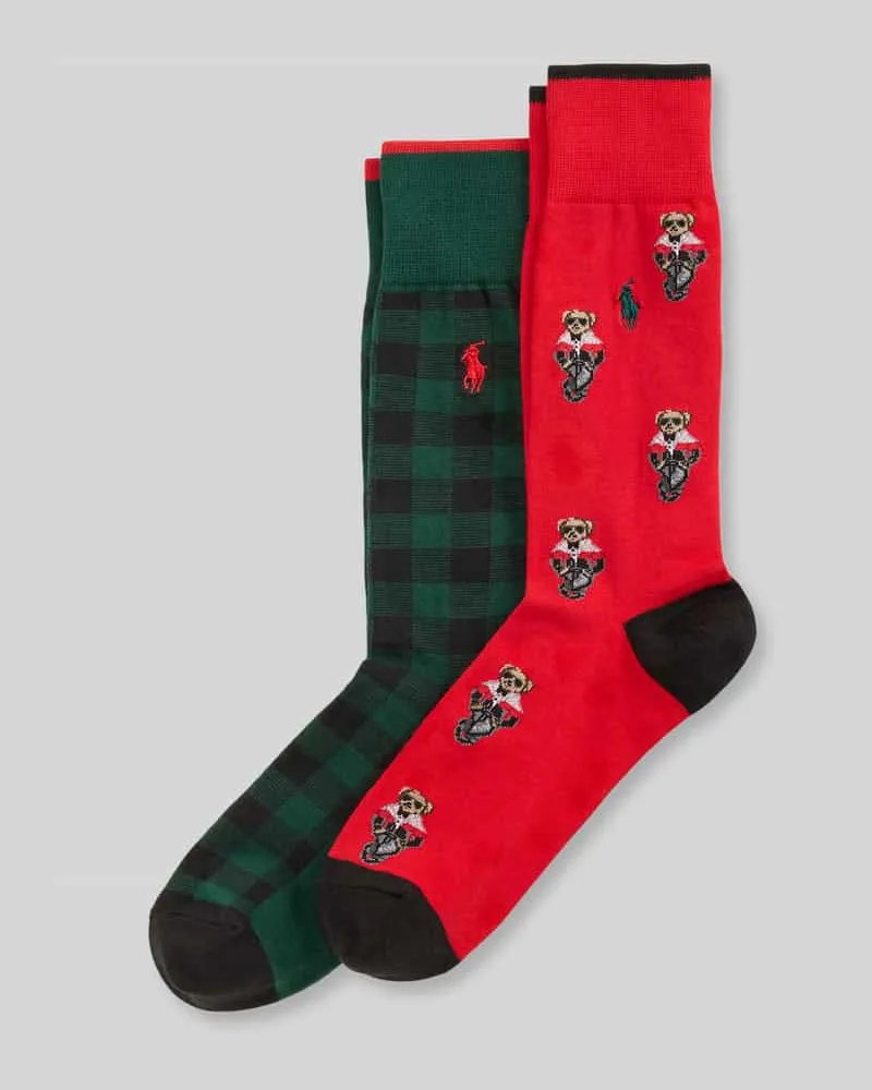 Ralph Lauren Socken mit Logo-Stitching im 2er-Pack Rot