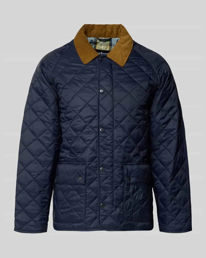 Barbour Regular Fit Steppjacke mit Zweiwege-Reißverschluss Modell 'CITY BEDALE Marine