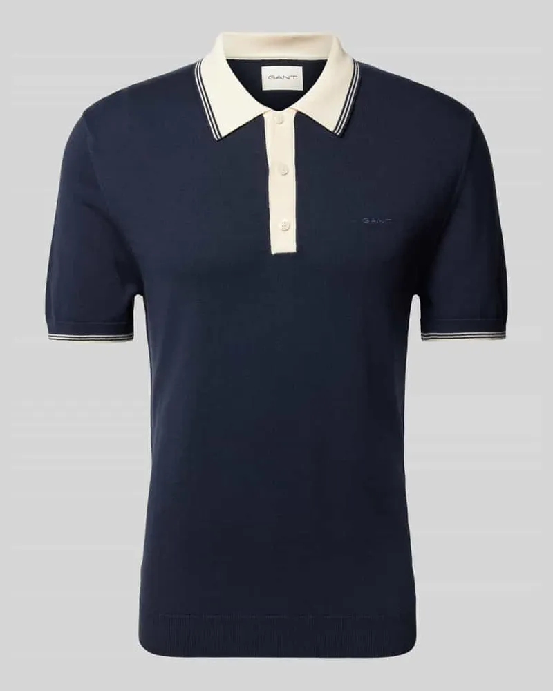 Gant Slim Fit Poloshirt mit Label-Stitching 