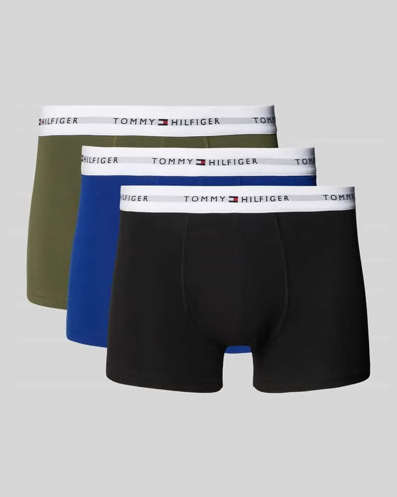 Tommy Hilfiger Trunks aus Baumwoll-Mix im 3er-Pack 