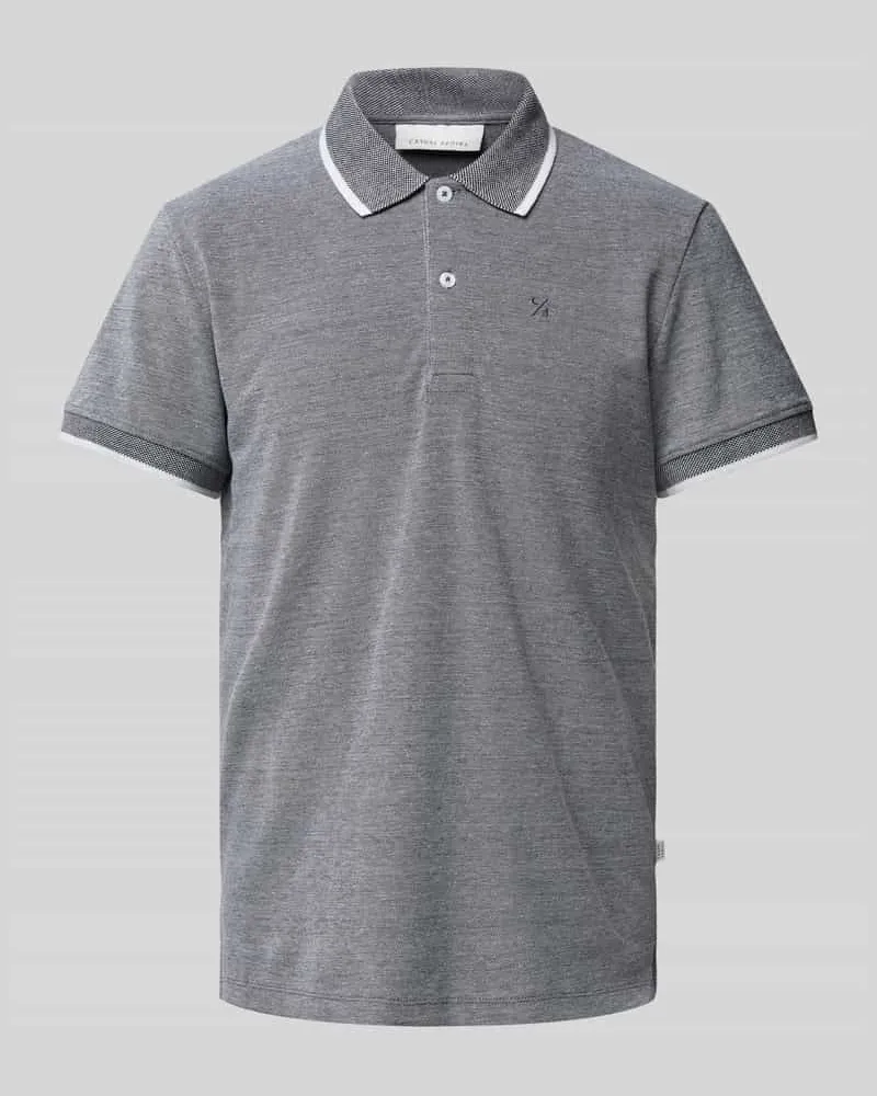 Casual Friday Slim Fit Poloshirt mit Logo-Stitching Modell 'TRISTAN 