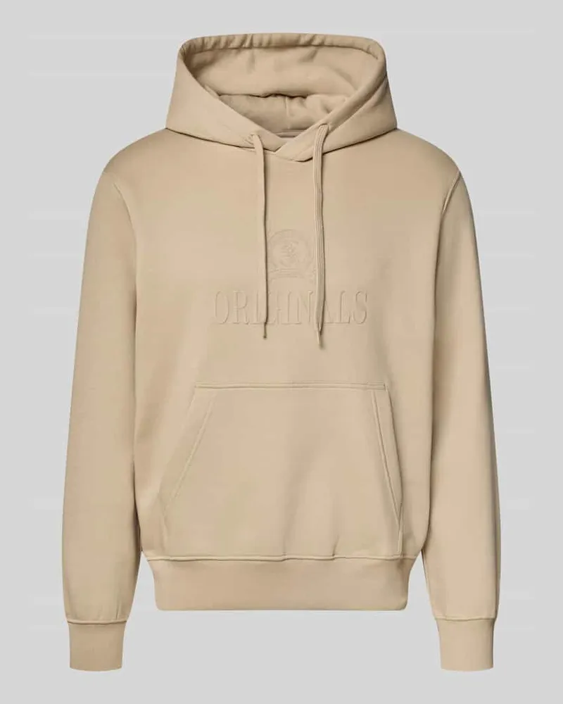 Jack & Jones Hoodie aus Baumwoll-Mix Modell 'FREDERIKS Beige