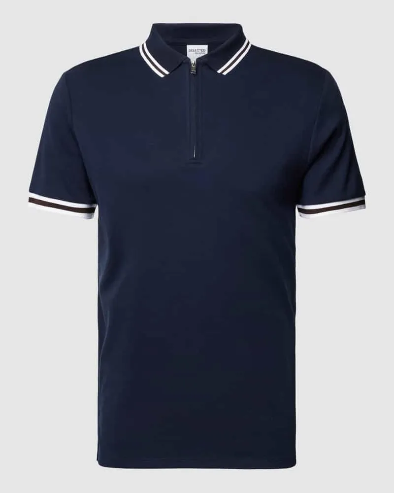 Selected Homme Slim Fit Poloshirt mit Label-Detail Modell 'TOULOUSE 
