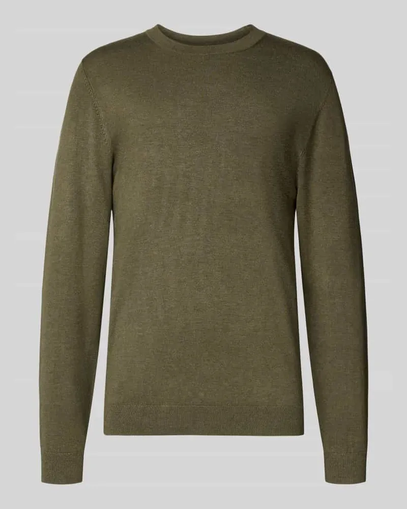 McNeal Strickpullover mit gerippten Abschlüssen 