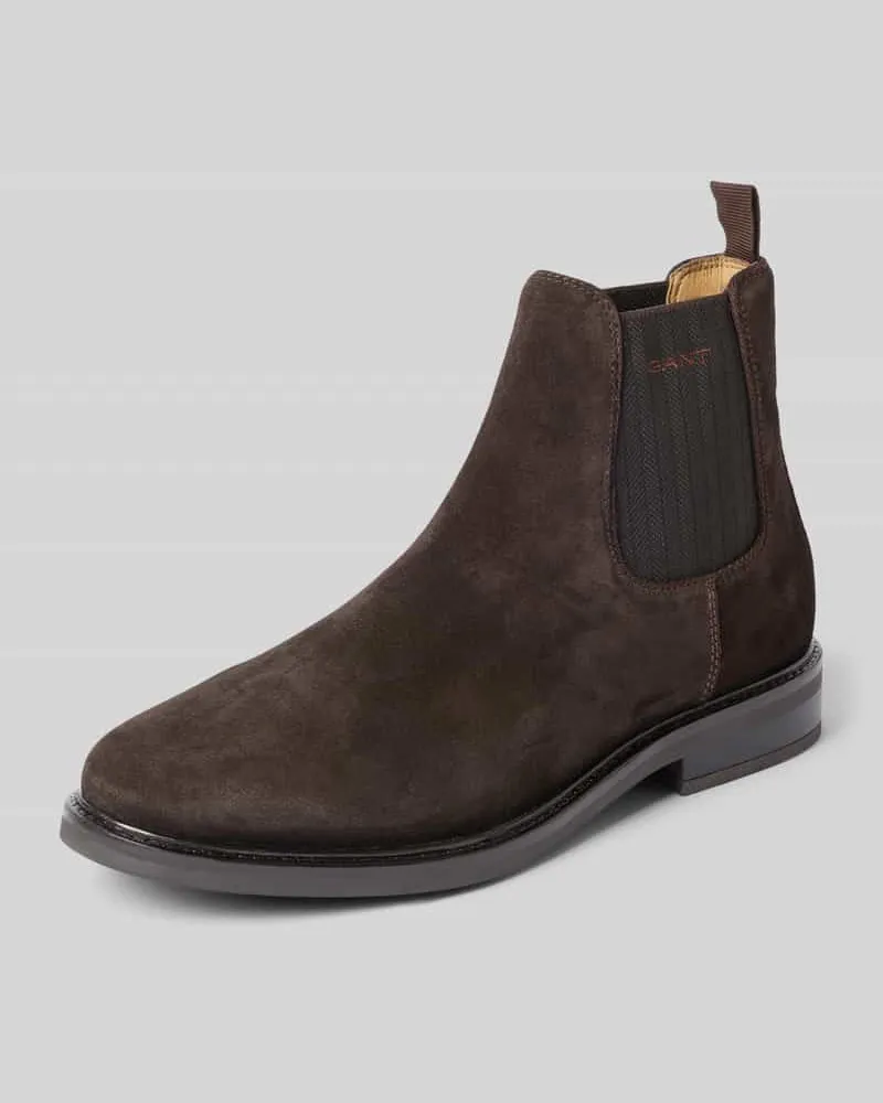 Gant Chelsea Boots aus echtem Leder Modell 'St Fairkon Dunkelbraun