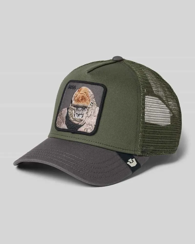 Goorin Bros. Trucker Cap mit Stitching Modell 'Boss Dunkelgruen