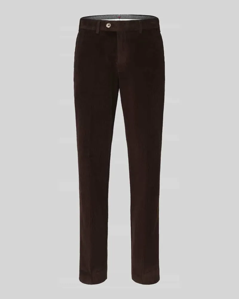 Hiltl Regular Fit Cordhose aus Baumwollmix Dunkelbraun