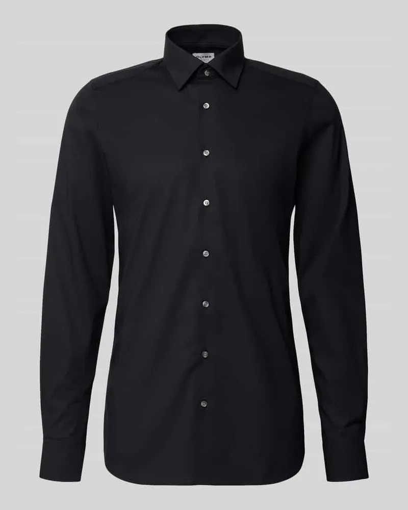 Olymp Regular Fit Businesshemd mit extra langem Arm Black