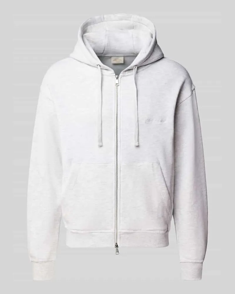 Jack & Jones Relaxed Fit Sweatjacke aus Baumwoll-Mix Modell 'ORSALAMANCO Offwhite