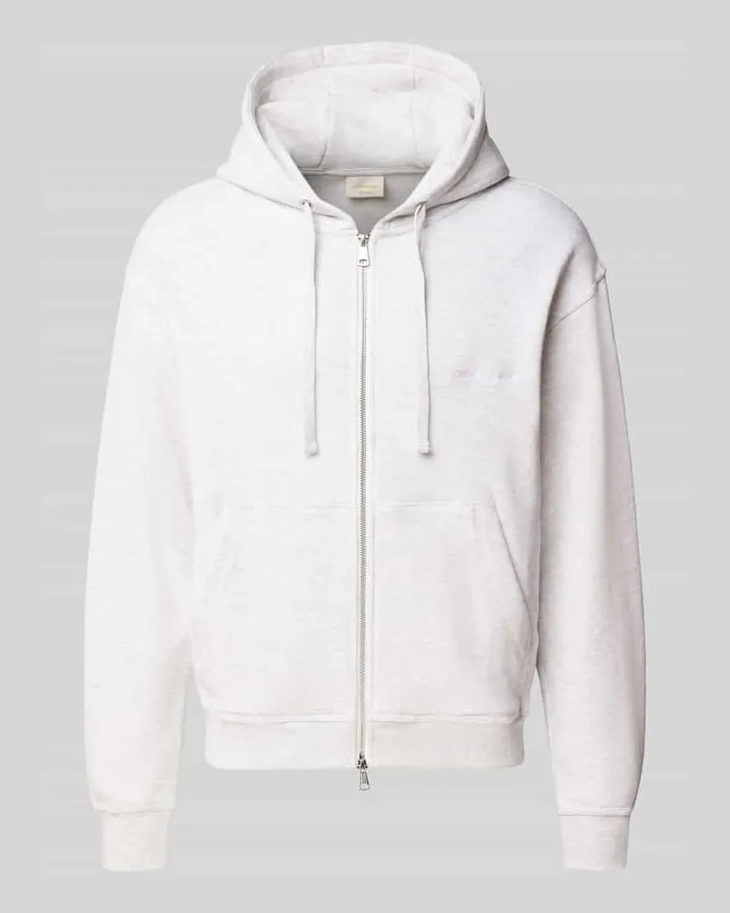 Jack & Jones Relaxed Fit Sweatjacke aus Baumwoll-Mix Modell 'ORSALAMANCO Offwhite