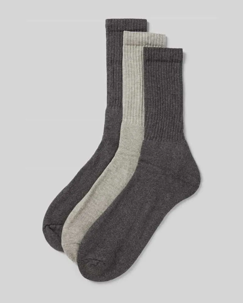 S.Oliver Socken mit Stretch-Anteil im 3er-Pack Anthrazit