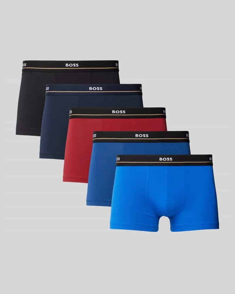 HUGO BOSS Trunks mit elastischem Label-Bund im 5er-Pack 