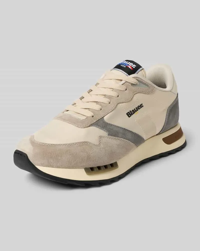 Blauer Sneaker mit Schnürverschluss Modell 'RYDER Beige