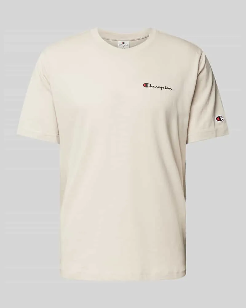 Champion T-Shirt mit Label-Print Beige