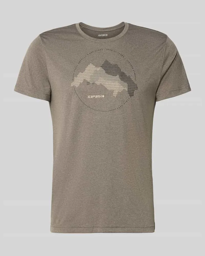 Icepeak Regular Fit T-Shirt mit Rundhalsausschnitt Modell 'Bearden Taupe