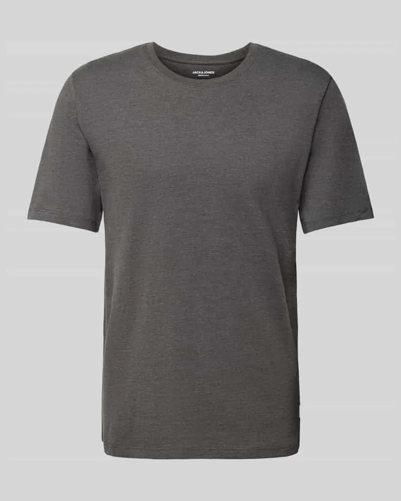 Jack & Jones T-Shirt mit geripptem Rundhalsausschnitt 