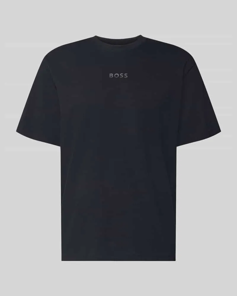 HUGO BOSS Relaxed Fit T-Shirt aus reiner Baumwolle Modell 'TEE 10 Dunkelblau