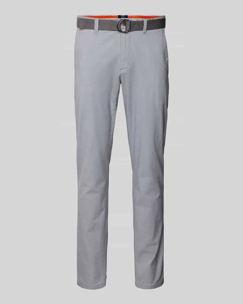 McNeal Slim Fit Hose mit Gürtel 