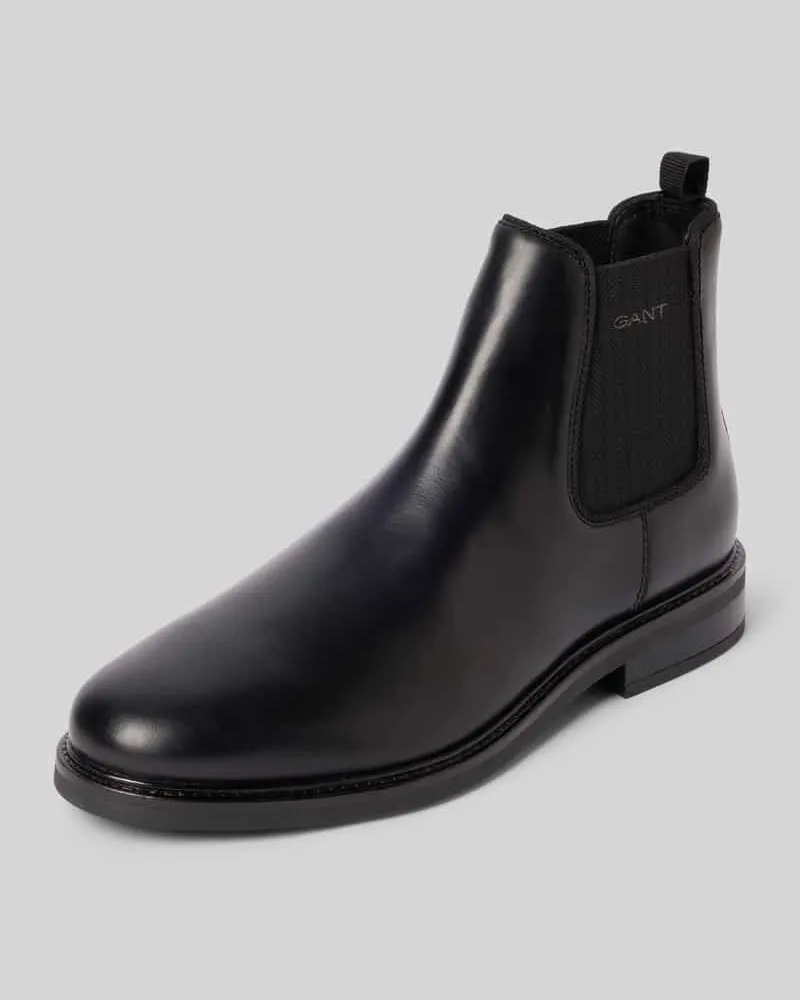 Gant Chelsea Boots mit seitlichen Stretcheinsätzen Black