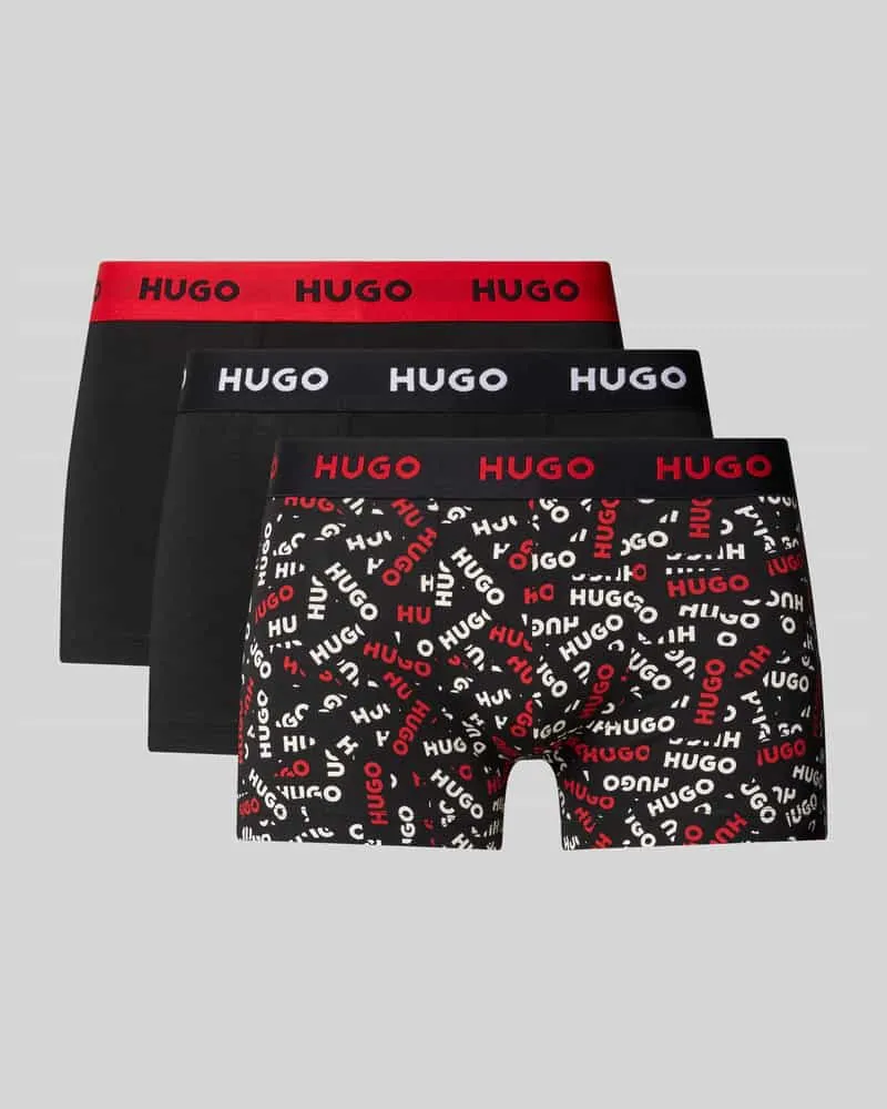 HUGO BOSS Trunk aus Baumwoll-Mix im 3er-Pack Black