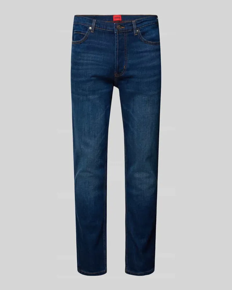 HUGO BOSS Tapered Fit Jeans im 5-Pocket-Design 