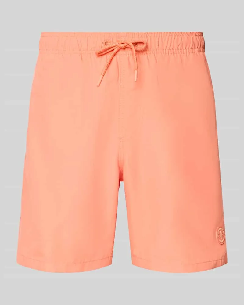 Shiwi Badehose mit Label-Patch Modell 'Mike Orange