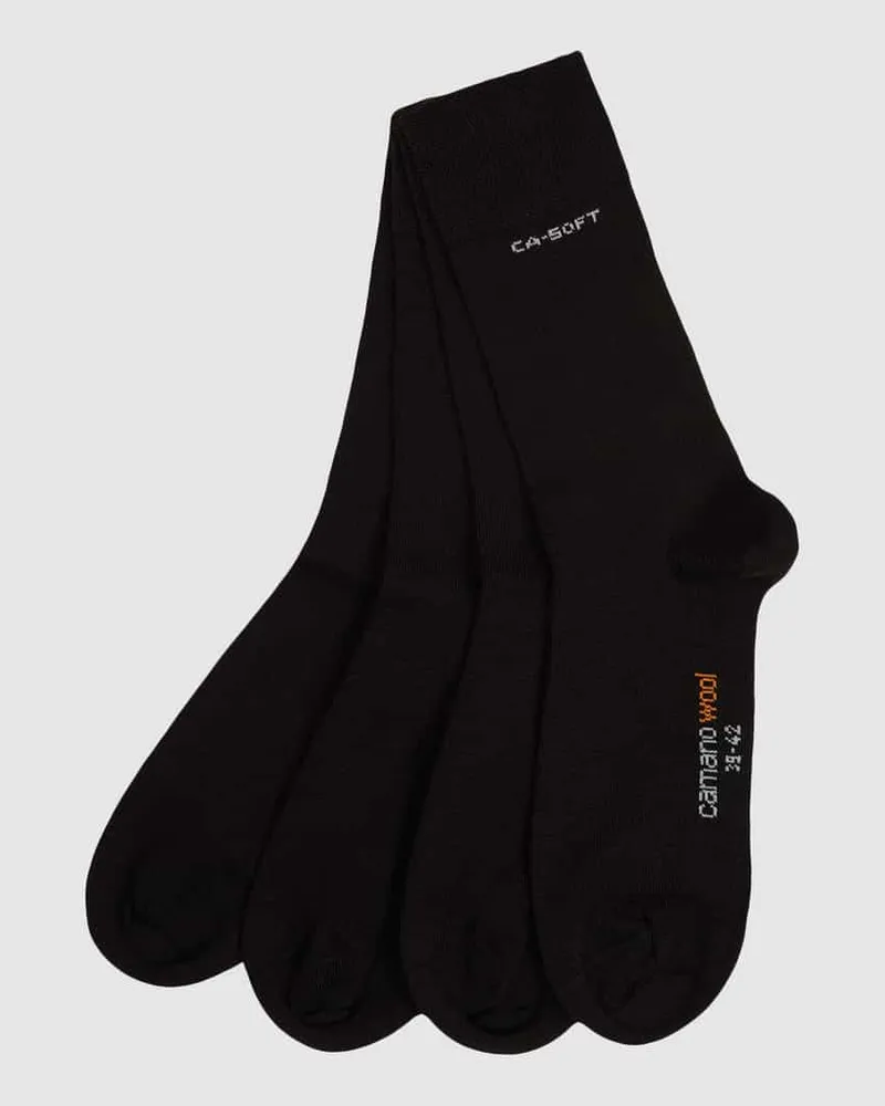 Camano Socken mit Label-Stitching im 3er-Pack 