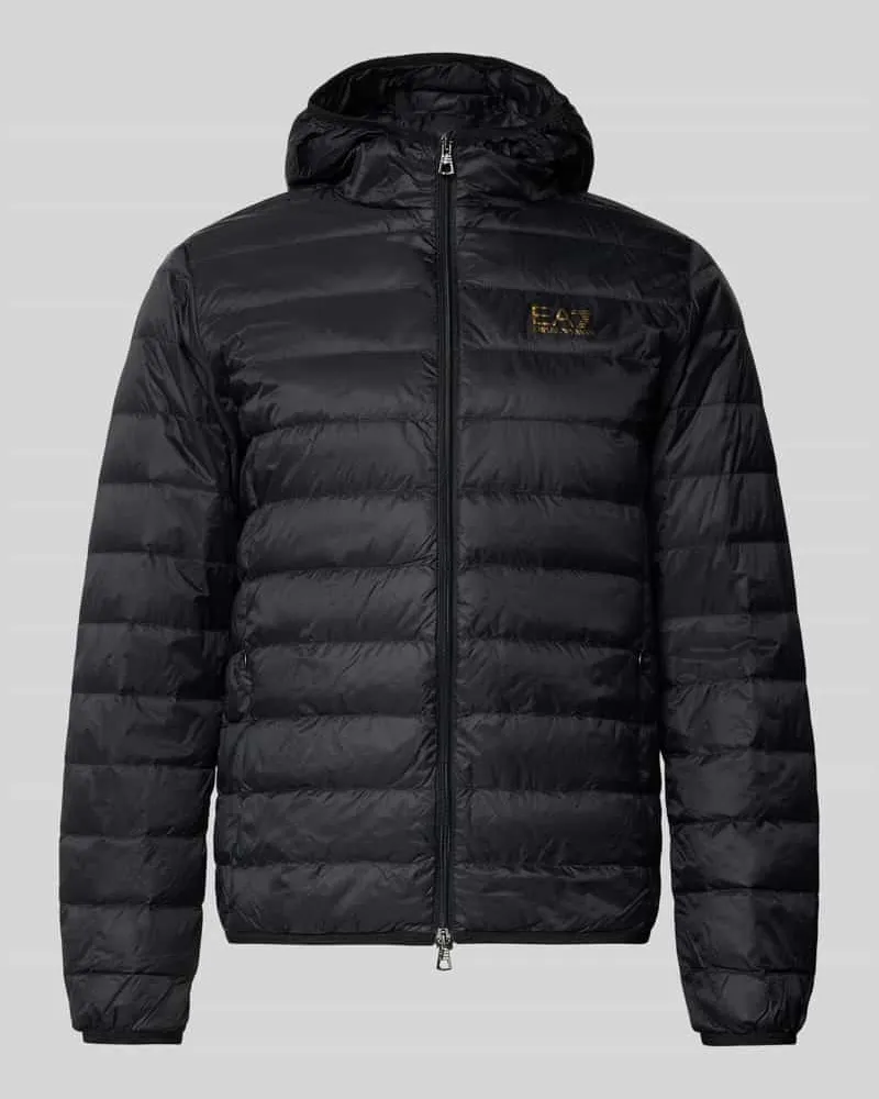 EA7 Daunenjacke mit Reißverschluss Black