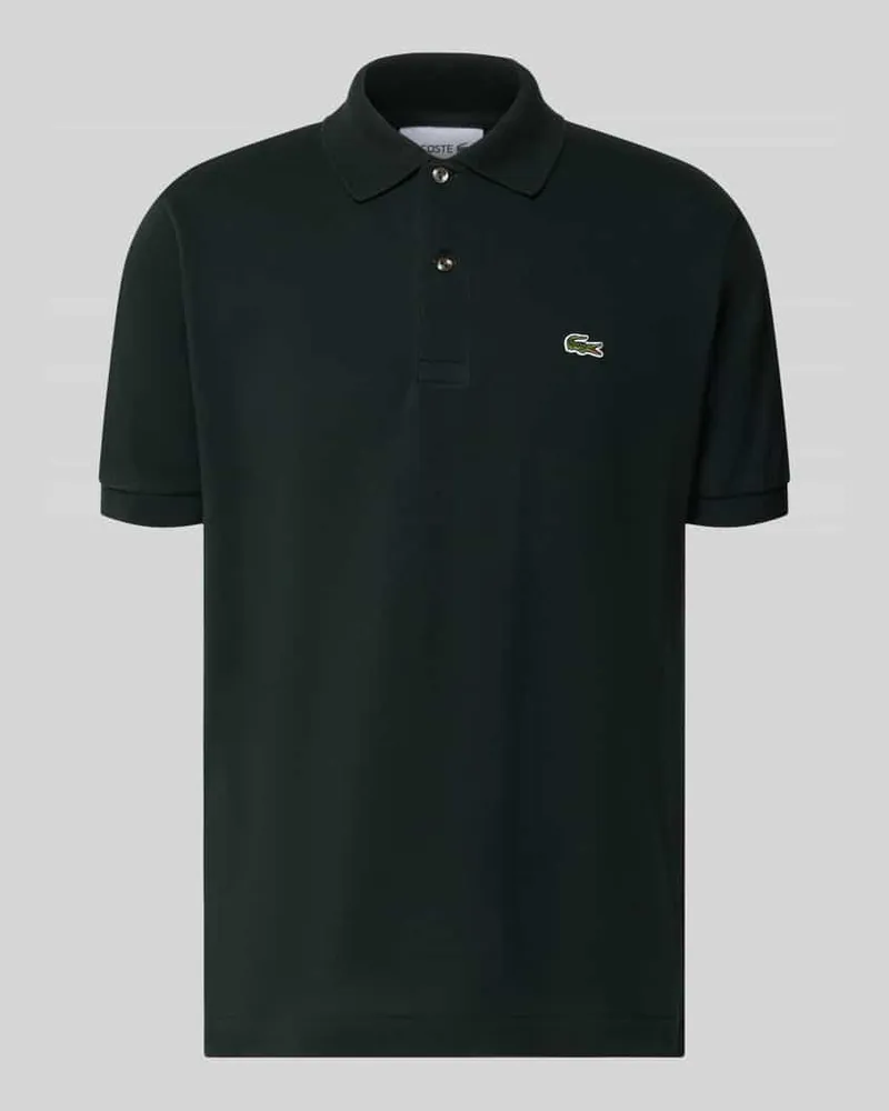 Lacoste Regular Fit Poloshirt aus reiner Baumwolle Dunkelgruen