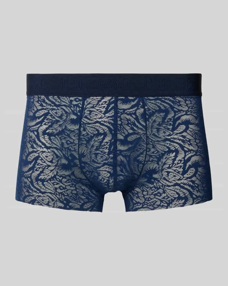 HOM Trunks aus Spitze mit elastischem Logo-Bund Marine