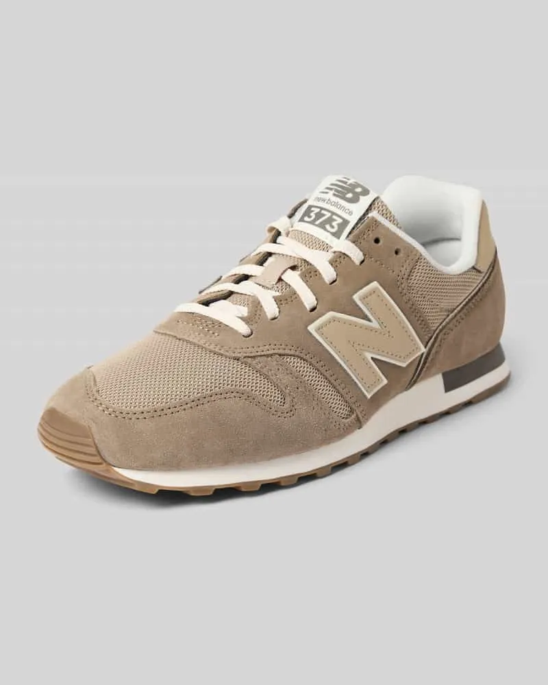 New Balance Sneaker mit Label-Patch Dunkelgruen