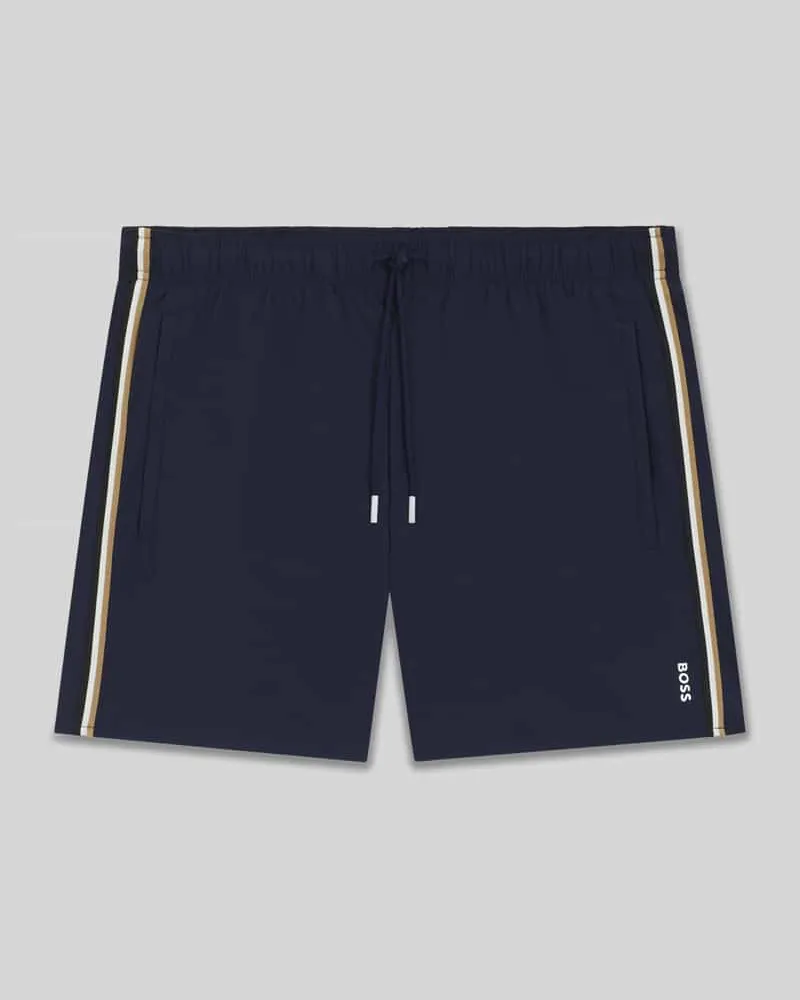 HUGO BOSS Badeshorts mit Tunnelzug Modell 'ICONIC Dunkelblau